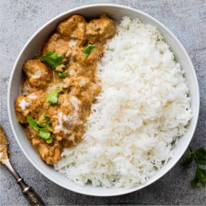 Chicken Korma with Plain Rice